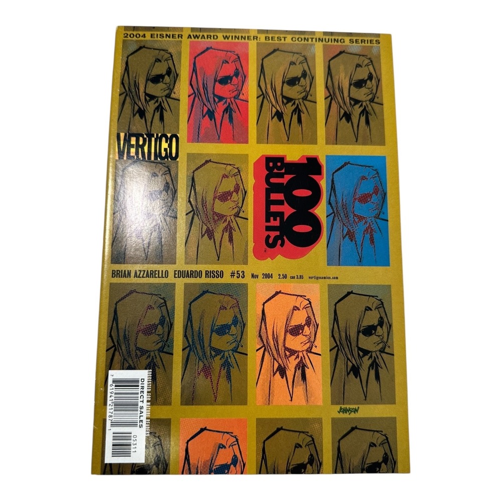 Vertigo 100 Bullets #53 Comic‎ Book Eisner Award Winner Nov 2004